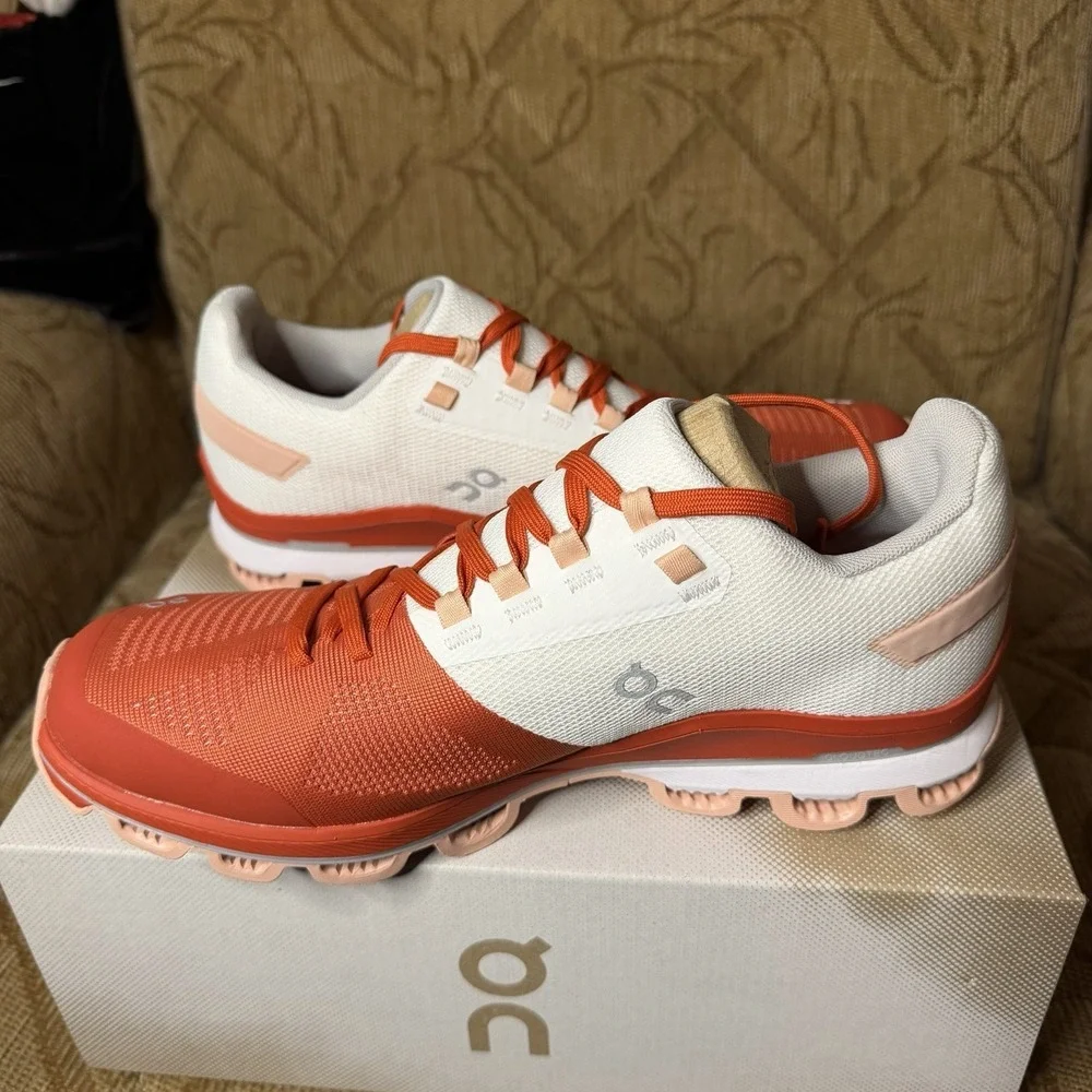 On Cloud Cloudsurfer Women's Size 10.5 Running Shoes Rust Rose Walking Athletic - Picture 3 of 8